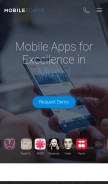 How mobileroadie.com looks like on a mobile device such as an iPhone.