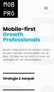 How mobpro.com looks like on a mobile device such as an iPhone.