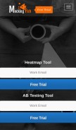 How mockingfish.com looks like on a mobile device such as an iPhone.