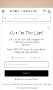 How modaoperandi.com looks like on a mobile device such as an iPhone.