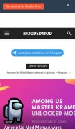 How moddedmod.com looks like on a mobile device such as an iPhone.