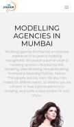 How modellingagenciesmumbai.com looks like on a mobile device such as an iPhone.