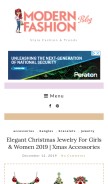 How modernfashionblog.com looks like on a mobile device such as an iPhone.
