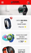 How modernsmartwatches.com looks like on a mobile device such as an iPhone.