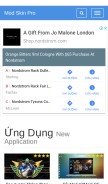 How modskinpro.com looks like on a mobile device such as an iPhone.