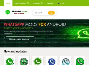 How modswa.com looks like on a tablet such as an iPad.