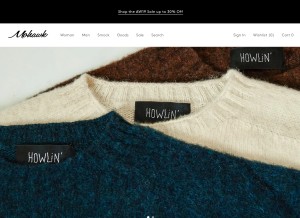 How mohawkgeneralstore.com looks like on a tablet such as an iPad.