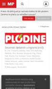 How moj-posao.net looks like on a mobile device such as an iPhone.