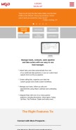 How mojosells.com looks like on a mobile device such as an iPhone.