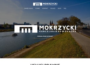 How mokrzycki.com.pl looks like on a tablet such as an iPad.