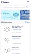 How molbase.com looks like on a mobile device such as an iPhone.