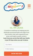 How momables.com looks like on a mobile device such as an iPhone.