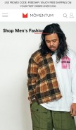 How momentumshop.ca looks like on a mobile device such as an iPhone.
