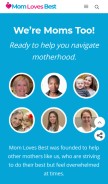 How momlovesbest.com looks like on a mobile device such as an iPhone.