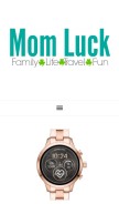 How momluck.com looks like on a mobile device such as an iPhone.