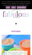 How mommysfabulousfinds.com looks like on a mobile device such as an iPhone.