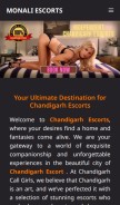 How monaliescorts.com looks like on a mobile device such as an iPhone.