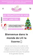 How monde-licorne.com looks like on a mobile device such as an iPhone.