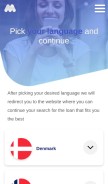 How moneezy.com looks like on a mobile device such as an iPhone.