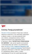 How money.pl looks like on a mobile device such as an iPhone.