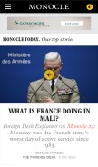How monocle.com looks like on a mobile device such as an iPhone.
