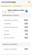 How monografias.com looks like on a mobile device such as an iPhone.