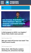 How monstersandcritics.com looks like on a mobile device such as an iPhone.