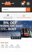 How monstersupplements.com looks like on a mobile device such as an iPhone.
