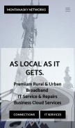 How montanasky.net looks like on a mobile device such as an iPhone.