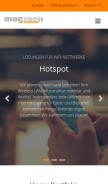 How monzoon.net looks like on a mobile device such as an iPhone.