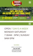 How moonvalleynurseries.com looks like on a mobile device such as an iPhone.
