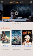 How moovielive.com looks like on a mobile device such as an iPhone.