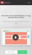 How mopinion.nl looks like on a mobile device such as an iPhone.