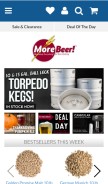 How morebeer.com looks like on a mobile device such as an iPhone.