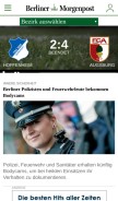How morgenpost.de looks like on a mobile device such as an iPhone.