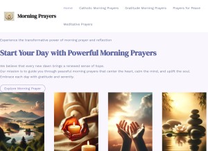 How morningprayers.net looks like on a tablet such as an iPad.