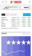 How morningstar.com looks like on a mobile device such as an iPhone.