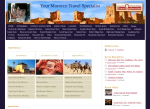 How moroccotravelspecialist.com looks like on a tablet such as an iPad.
