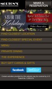 How mortons.com looks like on a mobile device such as an iPhone.