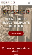 How mosaico.io looks like on a mobile device such as an iPhone.