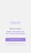 How mosaicweightedblankets.com looks like on a mobile device such as an iPhone.