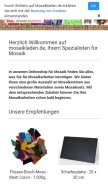How mosaikladen.de looks like on a mobile device such as an iPhone.