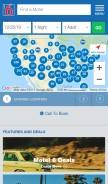 How motel6.com looks like on a mobile device such as an iPhone.