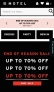 How motelrocks.com looks like on a mobile device such as an iPhone.