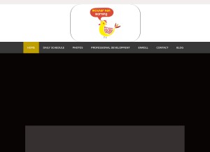 How motherhenchildcare.com looks like on a tablet such as an iPad.