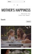 How mothershappiness.blogspot.com looks like on a mobile device such as an iPhone.