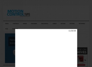 How motioncontroltips.com looks like on a tablet such as an iPad.