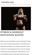 How motivationping.com looks like on a mobile device such as an iPhone.