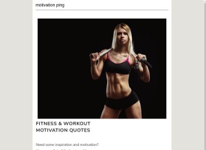 How motivationping.com looks like on a tablet such as an iPad.