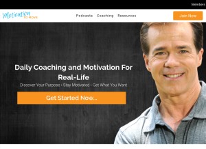 How motivationtomove.com looks like on a tablet such as an iPad.